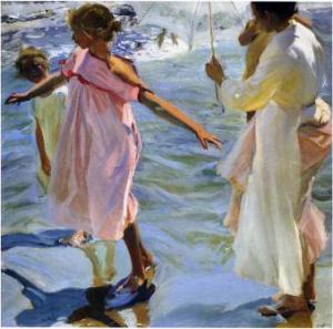 Joaquin-Sorolla-y-Bastida-Bath-time-Valencia