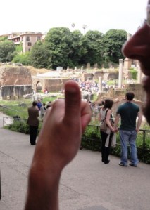 Simon walking through our shot!