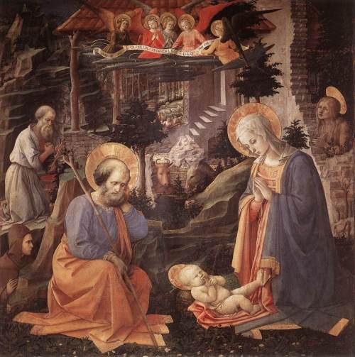 Adoration of the Child by Filippo Lippi.