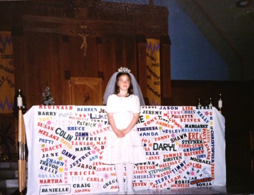 First Holy Communion, age 7